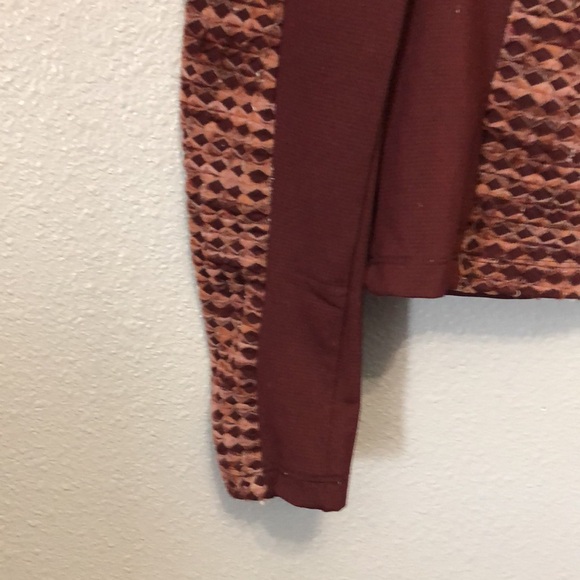 NIKE PRO HyperWarm Turtleneck Women’s Large Burgundy Long Sleeve TOP ONLY - Picture 4 of 15